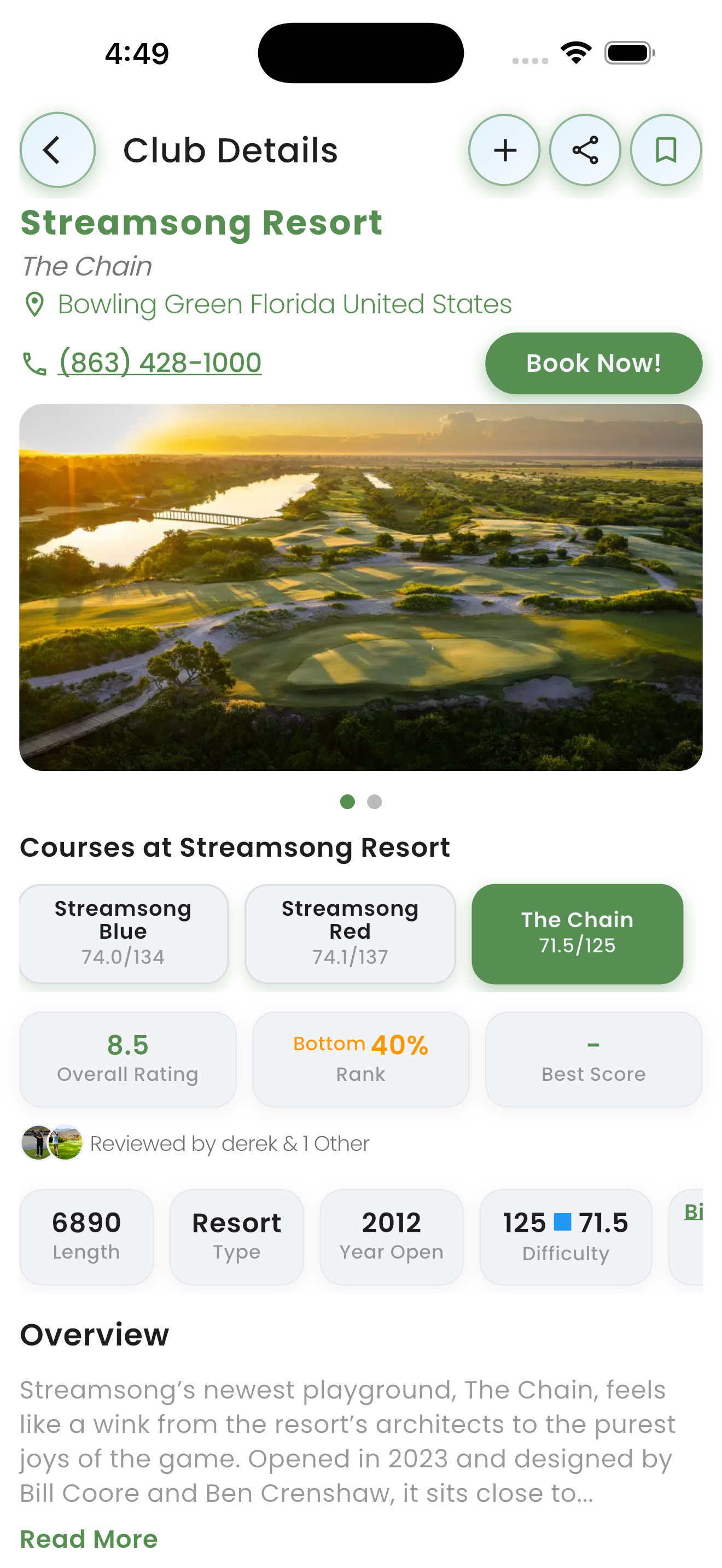 BagTag Course Details